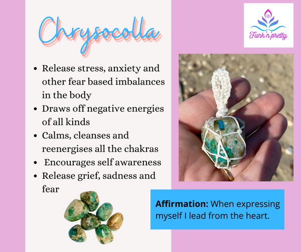 Handmade Chrysocolla Necklace