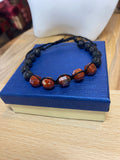 Red Jasper & Lava Bead bracelet