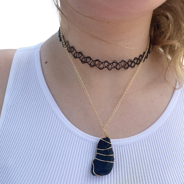 Gold Tektite Necklace