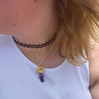 ✨Gold Amethyst & North Star Tarnish Resistant Necklace